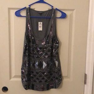 Express sequin tank